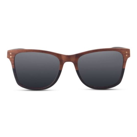 Faded  Ebony & Walnut Wayfinder Wooden Sunglasses