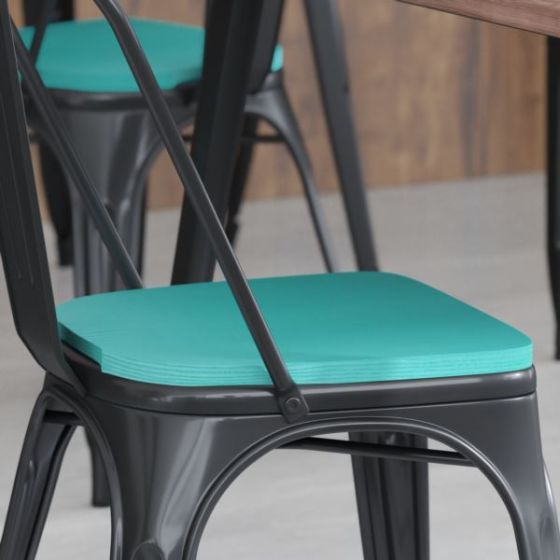 4PK Mint Poly Resin Seats for Stools & Chairs