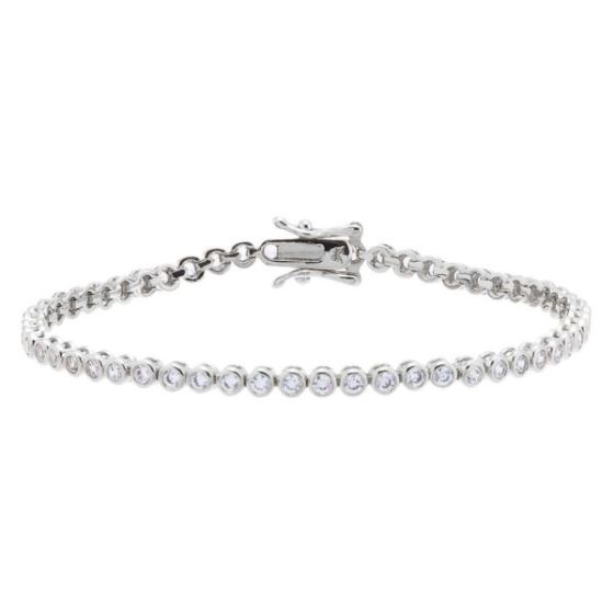 Bezel Tennis Bracelet Size 6.5
