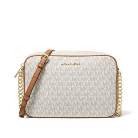 Jet Set Large Logo Crossbody Bag - Vanilla