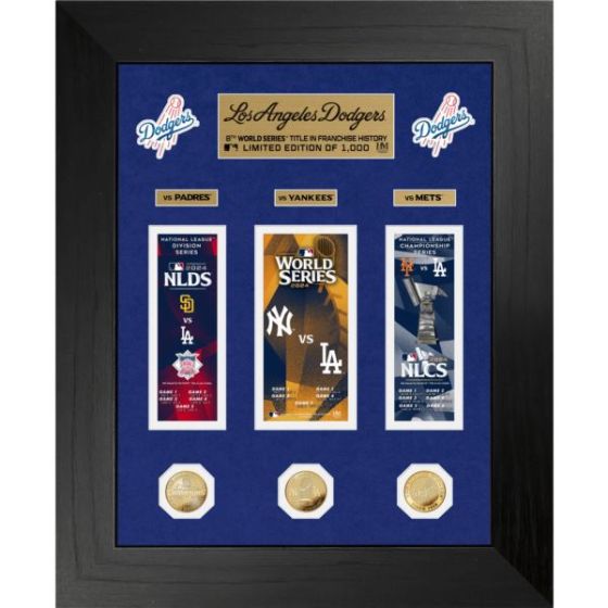 LA Dodgers 2024 World Series Ticket Photo Mint Deluxe