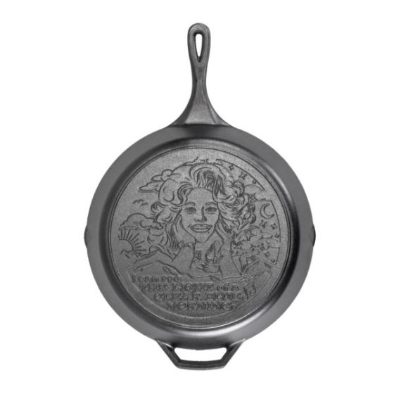 Lodge - 13.25-Inch Light of a Clear Blue Morning Dolly Parton Skillet