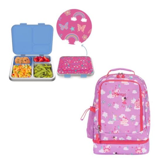 Kids' Backpack & Lunch Box Kit Fairies & Butterflies