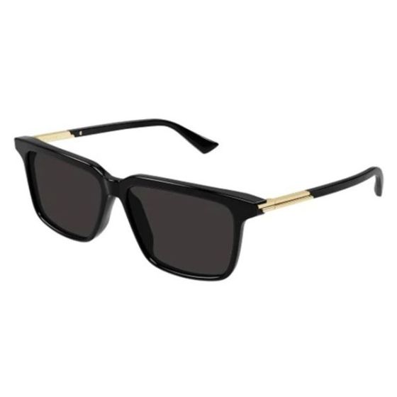 Mens Classic Rectangular Sunglasses-Black