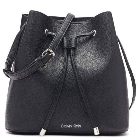 Gabrianna Novelty Bucket Shoulder Bag - Black/Silver