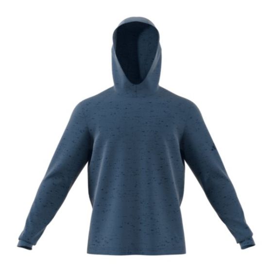 Adidas Core Printed Lightweight Hoodie - Proloved Ink/Collegiate Navy/XL