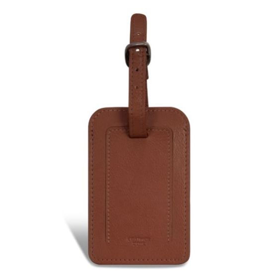 Onyx Leather Luggage Tags Size 2.75