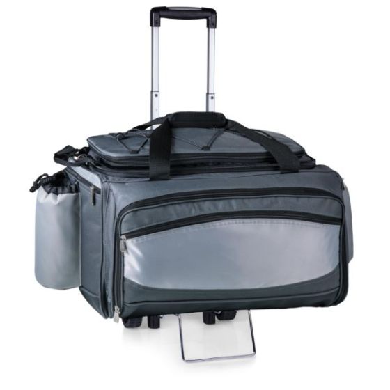 Vulcan Grill & Cooler with Trolley - Black with Gray Accents