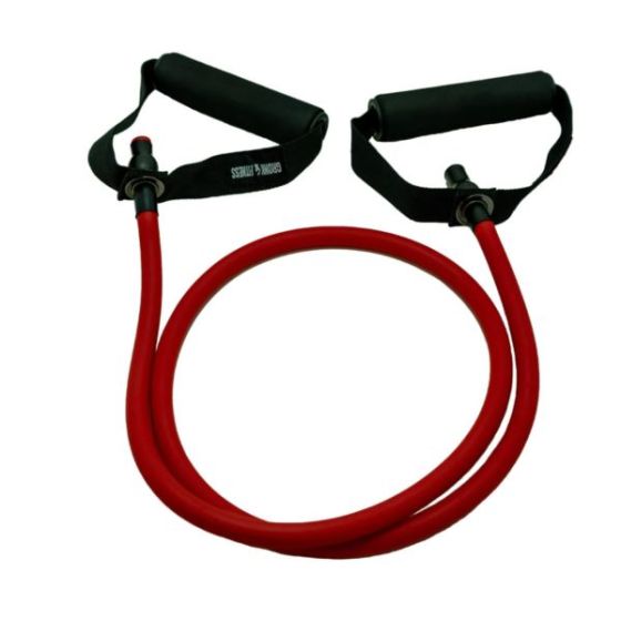 Gronk Fitness Resistance Tubes w/ Handle 50lb RED