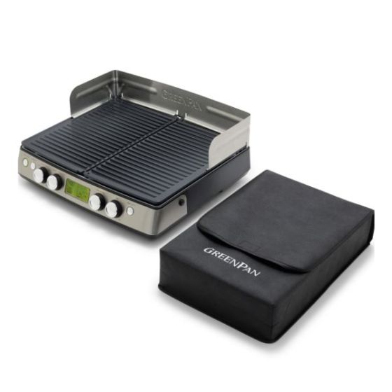 Elite XL Smoke-Less Grill & Griddle Premier Stainless Steel