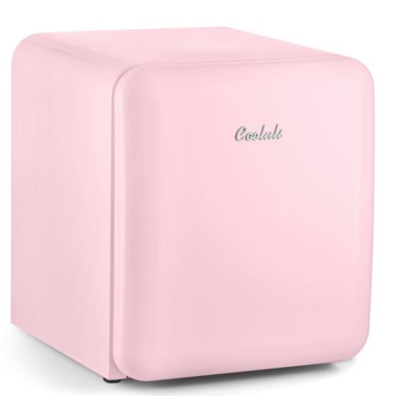 Curve  1.7 Cubic Feet Freestanding Mini Fridge Pink