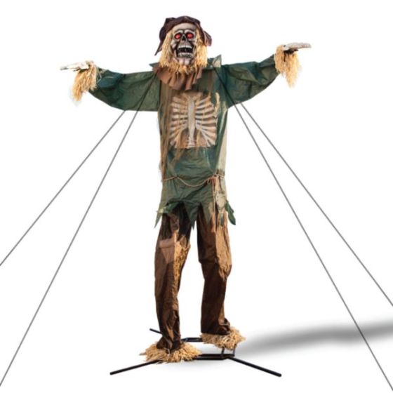 15-ft. Animatronic Scarecrow with Lights and Sound, Outdoor Halloween Decoration