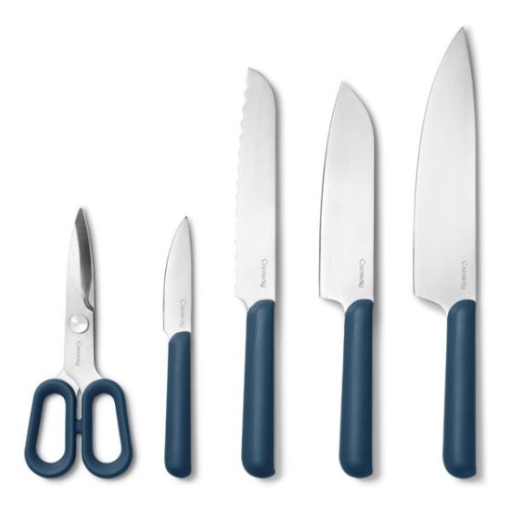 5pc Knife Set Navy