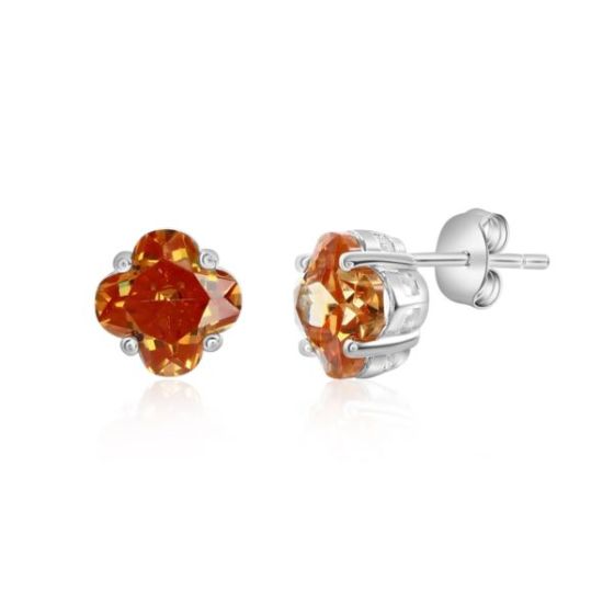 Sterling Silver Citrine Studs