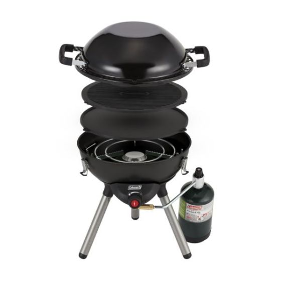 4-in-1 Portable Propane Stove Black