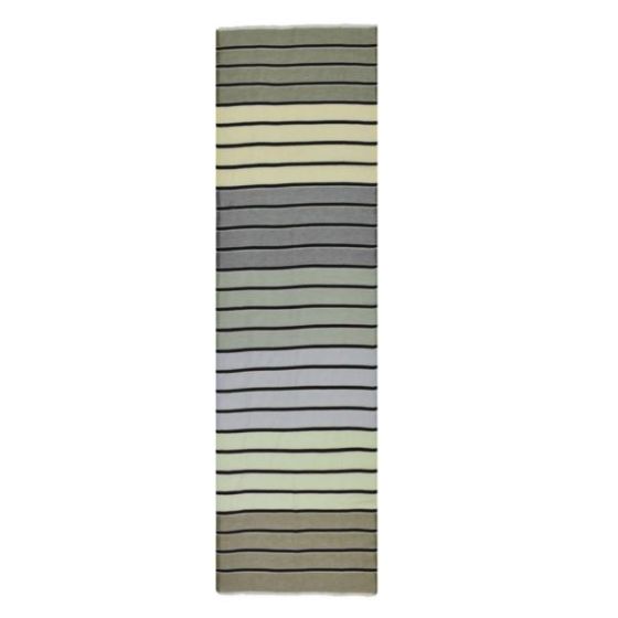 Maren Wide Striped Cotton Scarf