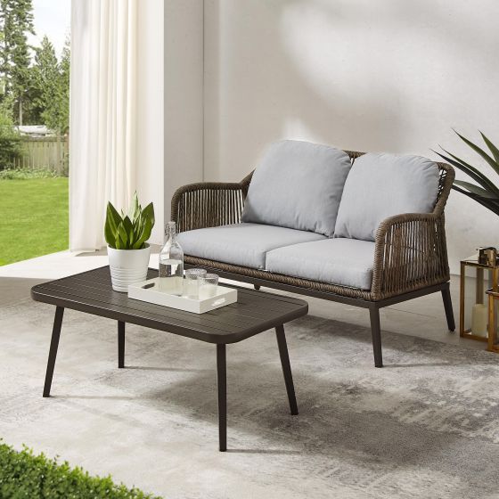 Haven 2Pc Outdoor Wicker Conversation Set