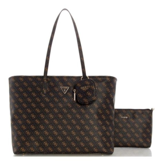 Power Play Large Tech Tote - Brown Logo