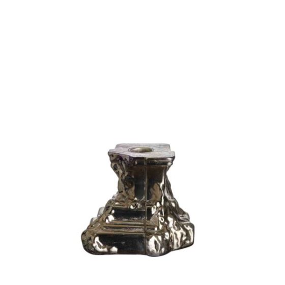 Rocky Baroque Candlestick Glossy Glaze Small