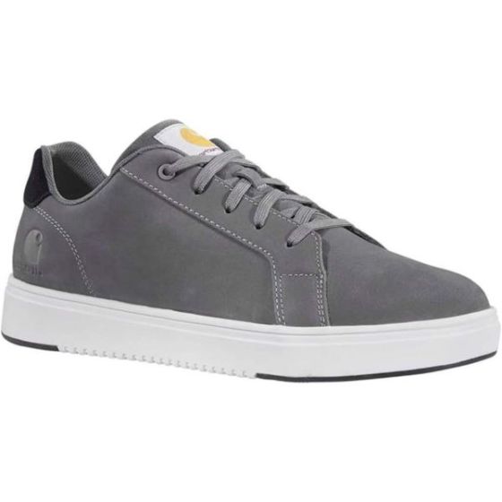 Mens Detroit Nano Toe Leather Work Sneaker-Medium Grey-7