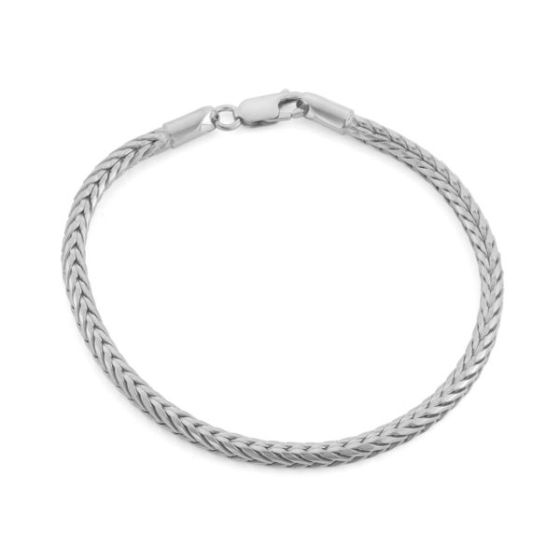 Sterling Silver Wheat Chain Bracelet Size 7.25