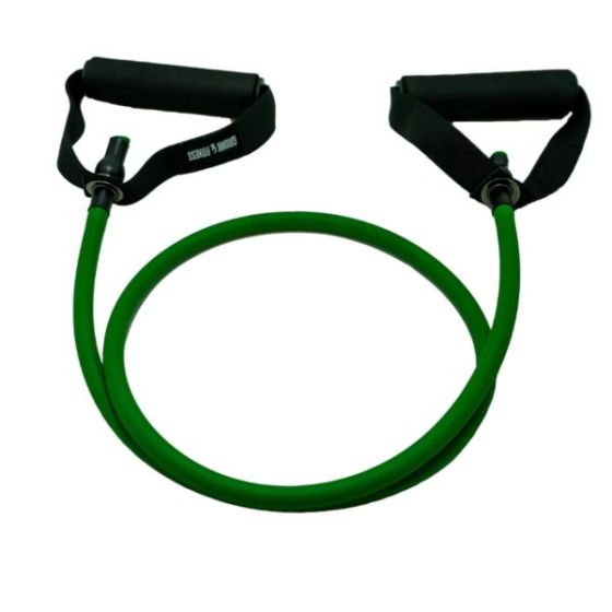 Gronk Fitness Resistance Tubes W/ Handle 30lb GREEN