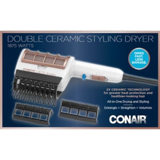 Double Ceramic Styling Hair Dryer