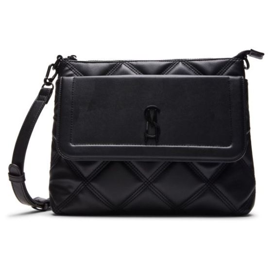 BSTART East West Quilted Crossbody - Black