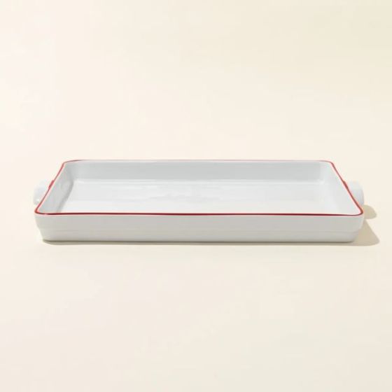 9 x 13 Baking Slab - Red Rim