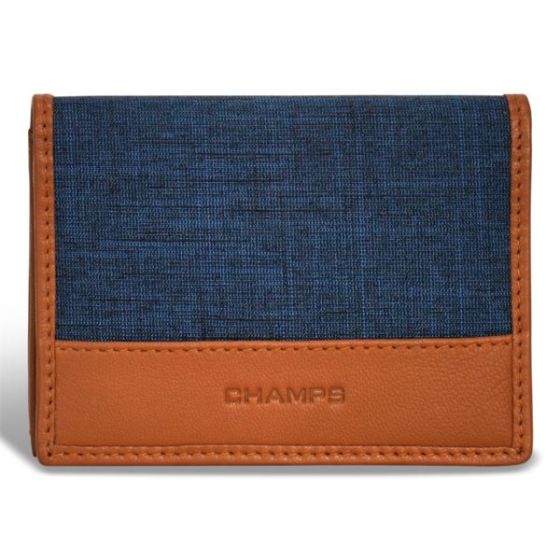Denim Leather Cardholder Size 4.25
