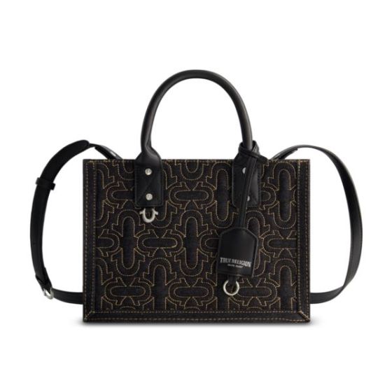 Quilted Horseshoe Modern Tote Size 7.5x10.5x4