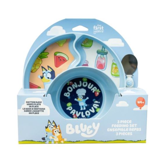 The First Years Bluey 3-Piece Mealtime Set 9mo+