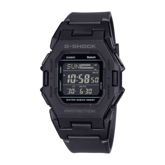 Men's GD-B500 Black Resin Square Digital Smartphone Link Watch