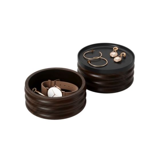 Tesora Wood Storage Box Blk/Wal