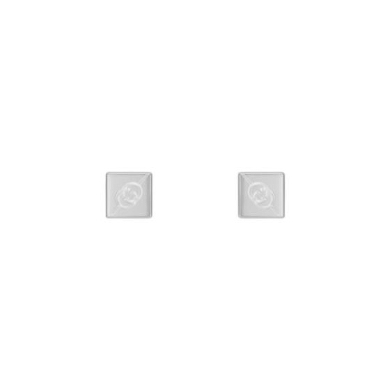 Gucci Tag Silver Earrings