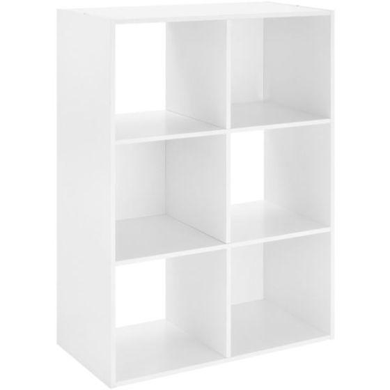 6-section Cube Organizer in White