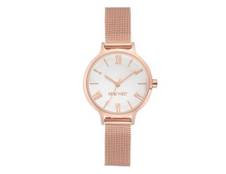 Women's Rose Gold Mesh Bracelet Watch