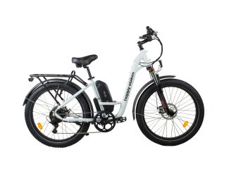 Happy Camper II Step-Thru Electric Bike White