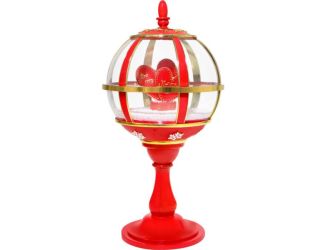 23-In. Musical Snowy Tabletop Valentine's Day Lantern