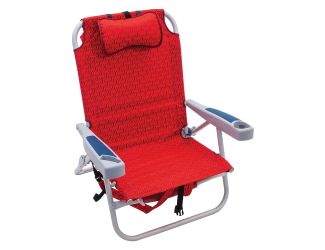 4-Position Backpack Beach Chair w Cooler