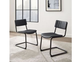Conrad 2-Piece Cantilever Dining Chair Set