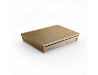 Beosound Level Portable Wifi Speaker Gold Tone Aluminum/Light Oak