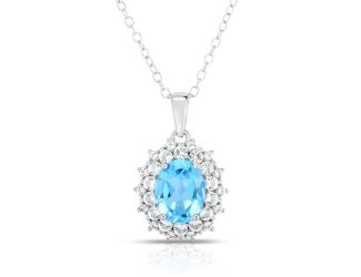Blue Topaz Necklace
