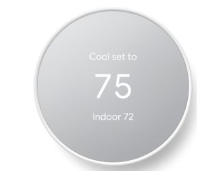 Google Nest Thermostat in White Charcoal