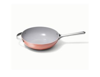 12" Nonstick Ceramic Stir Fry Pan Perracotta