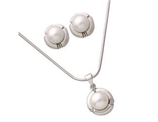Pearl Earring & Necklace Set