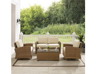 Bradenton 4Pc Swivel Rocker Conversation Set