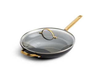Reserve Ceramic 12" Fry Pan w/ Lid Black