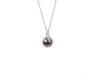 Silver Plated Ornamental Ball Pendant Necklace