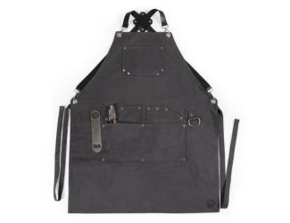 Collins Mixologist Apron - Gray with Black Accents